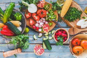 Os vegetais compõem a dieta do verão