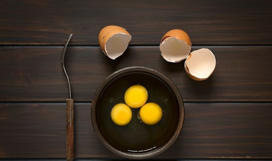 prato de ovo de café da manhã para perda de peso