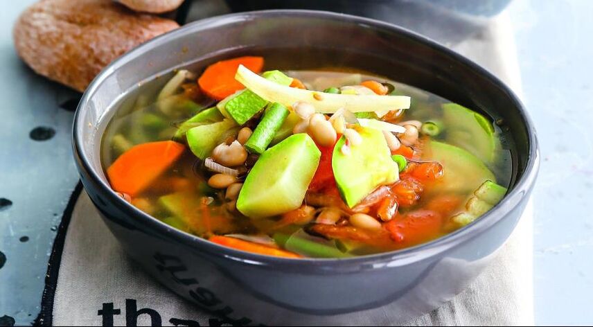sopa de vegetais para perda rápida de peso