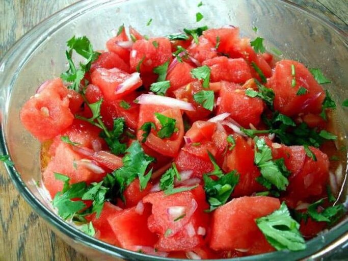 salada de melancia para emagrecer
