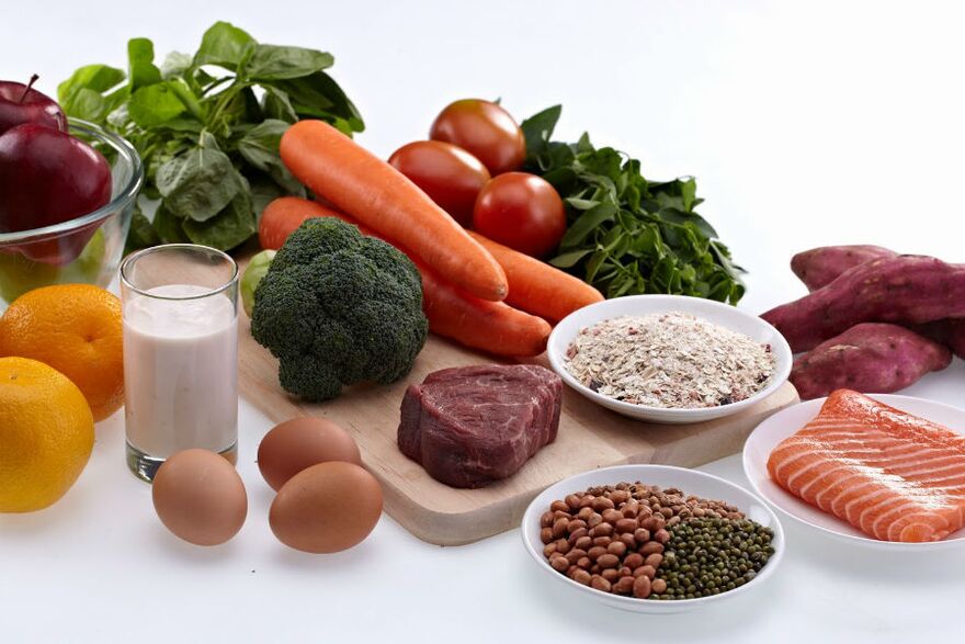 Alimentos saudáveis ​​incluídos em cardápios dietéticos para perda de peso